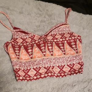Multi pattern crop top from Hollister!